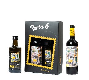 מארז יין ושמן זית Porta 6